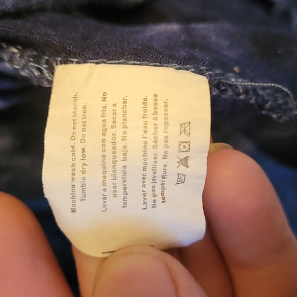 đ3/$10 Exist VTG Boho Blue Tie Dye Cold-Shoulder Ruffle Tunic w/ White Details - Picture 16 of 16